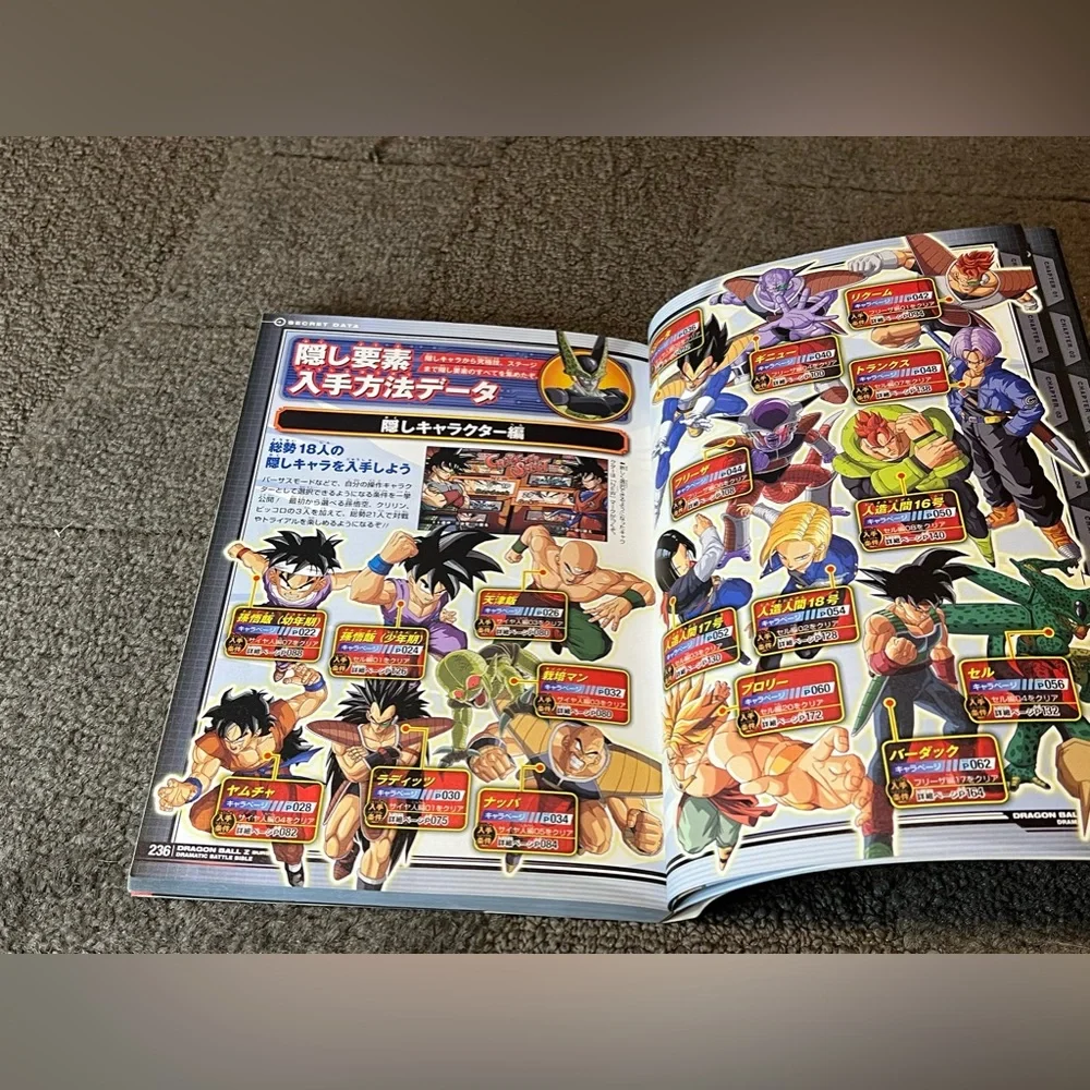 Dragon Ball Z Burst Limit Dramatic Battle Bible Game Guide Book Japan Shueisha